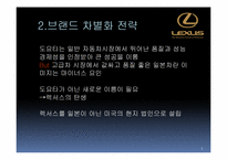 렉서스(LEXUS) STP 사례연구-5