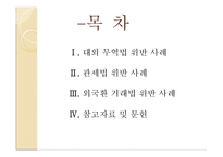 [대외무역법] 대외무역법, 관세법, 외국환거래법 관한 위반 사례-2