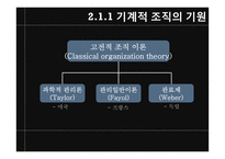 [조직론] 기계화의 주도 -기계장치로서의 조직-9