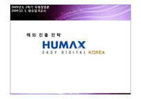 [국제경영론] 휴맥스 해외진출전략-1