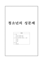 청소년의 성문제-1
