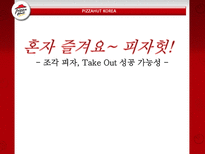 [마케팅조사] 피자헛 조각 피자, Take Out 성공 가능성-1