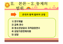 한국청소년상담원(KYCI) 조직 형태 분석-17