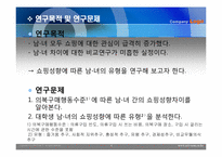 [조사론] 대학 재학 중인 20대 남,녀의 쇼핑성향에 대한 요인을 비교연구-4