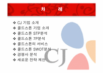 [서비스 경영] CJ사 콜드 스톤 마케팅 분석 및 전략-2