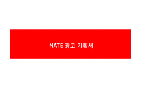 네이트 NATE 광고 기획서-1