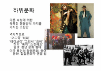 의상사회심리 -21c 몸부림치는 하위문화-3
