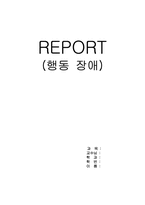 행동장애 레포트-1