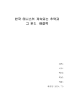[스포츠마케팅] 한국 테니스의 계속되는 추락과 그 원인, 해결책-6