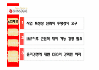 기업의 윤리 경영 -신세계와 포스코의 사례분석-7