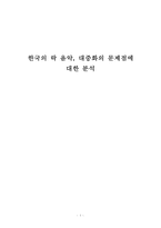 한국의 락 음악 , 대중화의 문제점에 대한 분석-1