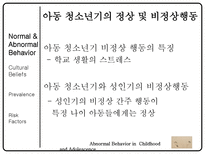 아동 청소년 이상행동-3