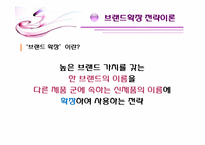 브랜드 확장전략과 성공 및 실패사례-4