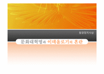 [동양정치사상] 문화대혁명과 이데올로기의 혼란-1