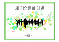 [조직개발론] 새 기업문화 개발-1