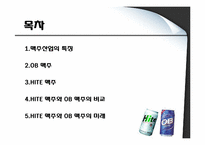 [경영사례]OB Vs HITE 맥주 경영전략-2