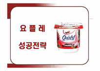 [경영전략] 빙그레 요플레의 성공전략 분석-1