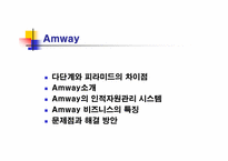 [인적판매전략] 암웨이Amway를 통한 성공사례-10