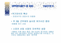 [스포츠마케팅] 프로야구 KBO의 SWOT와 4P전략 제시-7