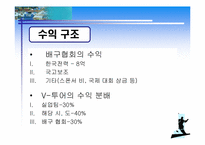 [스포츠마케팅] 배구의 발전을 위한 프로화를 이루기 위한 방안-5