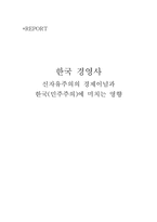 [한국경영사] 신자유주의의 경제이념과 한국(민주주의)에 미치는 영향-1