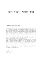 [중국경제론] 중국 부동산시장의 전망-1
