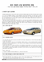 [중국경제론] 중국 자동차 산업의 발전전략의 변화(국내 시장 상황 변화와 맞물린 적극적인 R&C 구축 노력)-1