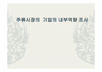 [마케팅] 주류시장의 기업의 내부역량 조사-1