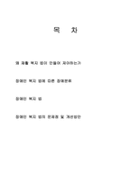[재활학개론] 장애인 복지법에 따른 장애등급 분류와 그에따른 문제점과 개선 방안-2