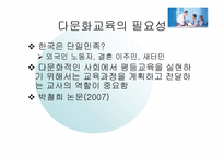 [교육방법] 다문화교육의 펼요성과 정의-3