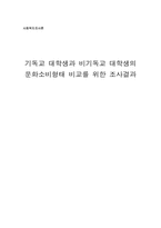 기독교 대학생과 비기독교 대학생의 문화소비형태 비교를 위한 조사결과-12