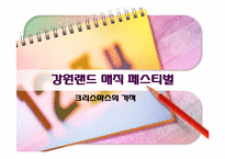 [관광상품기획론] 강원랜드 매직 페스티벌-2
