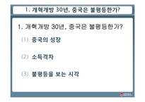 [중국정치] 중국의 빈부격차-3