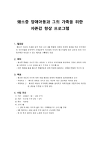 [사회복지조사론] 왜소증 장애아동과 가족을위한 자존감 향상 프로그램 사업계획서-1