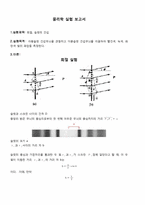 [공학]회절, 슬릿의 간섭-1
