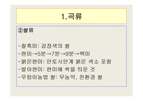 곡류와과일의 종류및 특성-5