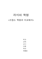 러시아혁명-프랑스혁명과 비교해서-1