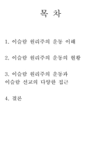 [이슬람문화이해] 이슬람의 사회운동에 관한 분석-2