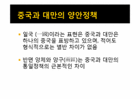 [중국정치론] 양안관계(兩岸關係)-13