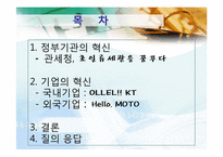 [경영학원론] 경영혁신사례(관세청,KT,모토로라)-2