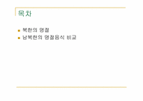 [현대인의식생활] 남북한 명절음식-2