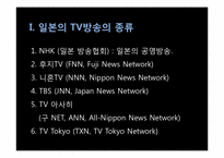 [일본문화론] 일본의 매스미디어(TV방송과 신문중심)-3