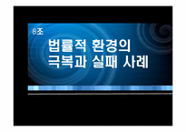 [환경분석론] 법률적 환경의 실패와 극복 사례-1
