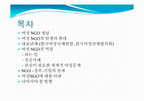 [시민사회와NGO] 여성 NGO에 관한 고찰-2