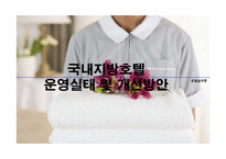 [호텔실무론] 국내지방호텔 운영실태 및 개선방안-1