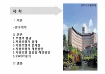 [호텔실무론] 국내지방호텔 운영실태 및 개선방안-2