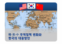 [무역정책] 한미중 무역정책 변화와 한국의 대응방안-1