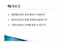 정부의 일자리 창출에 대한 기업의 효율적 대책-5