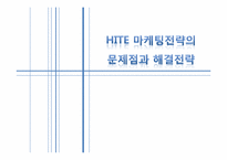 [소비자행동분석] HITE(하이트)의 마케팅 전략의 문제점과 해결 방안-1