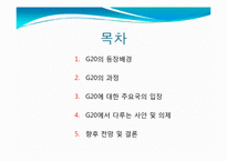 [국제정치의이해] G20 정상회의 분석-2